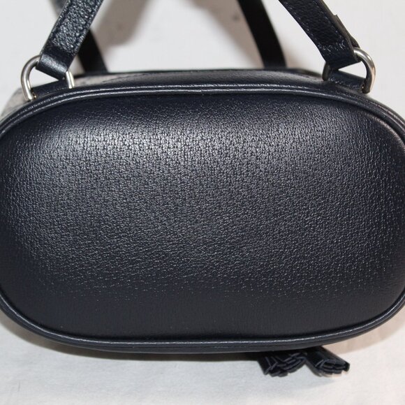 NWT Gucci GG Ophidia Mini Backpack Shoulder Bag Top Handle Blue 795221